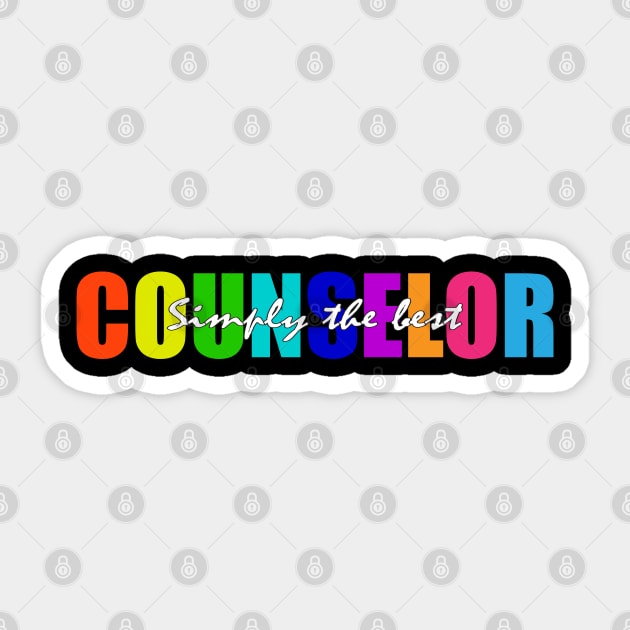 Simply the best counselor Sticker by Trendsdk